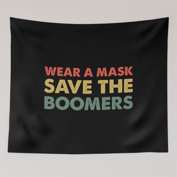 Item preview, WEAR A MASK-RETRO designed and sold by iskapa.