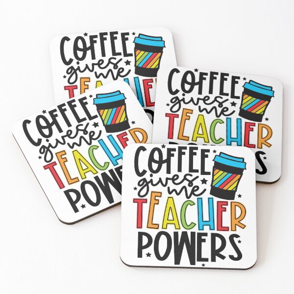 Item preview, Coffee Gives Me Teacher Powers designed and sold by HowWonderful.
