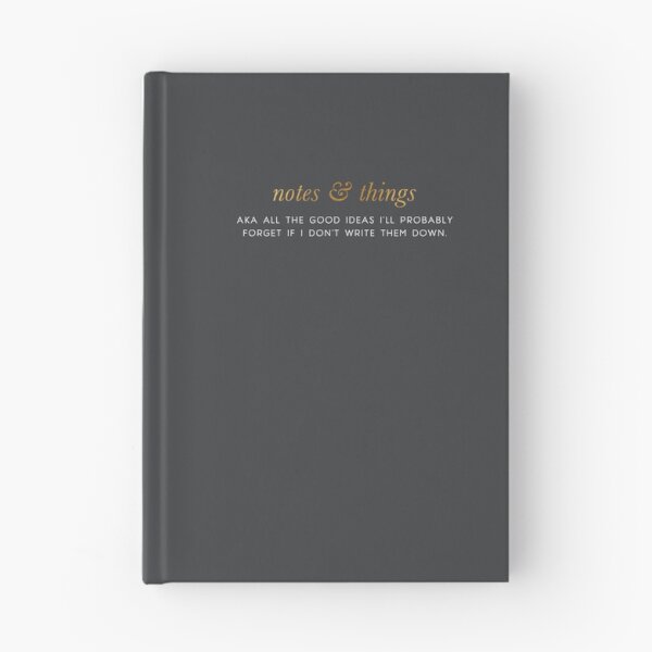 Item preview, 2016 Journal - Notes and Things Dark Grey designed and sold by tinacrespo.