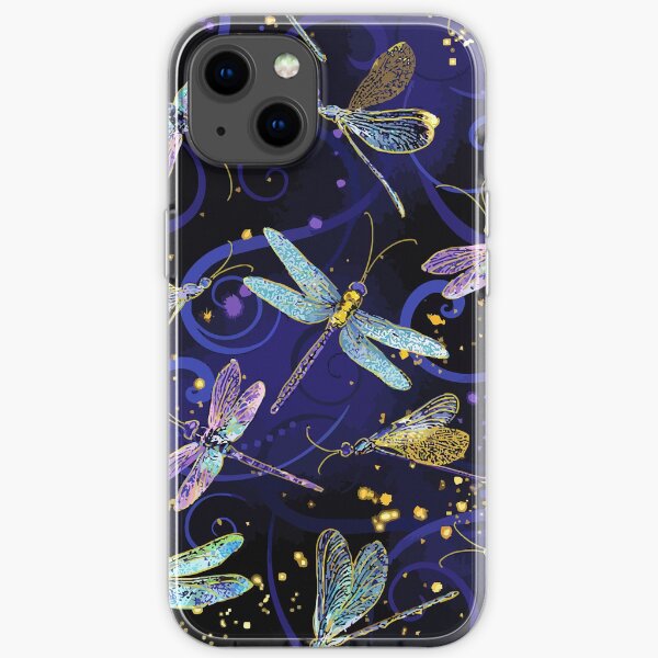 Midnight Dragonflies iPhone Soft Case