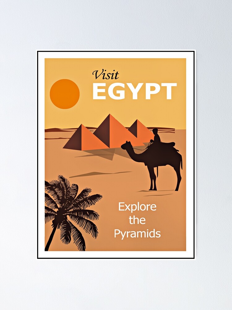 Egypt travel gift Egypt Poster Egypt Travel Gift Vintage Print Poster White Desert White Desert travel gift White Desert Artwork