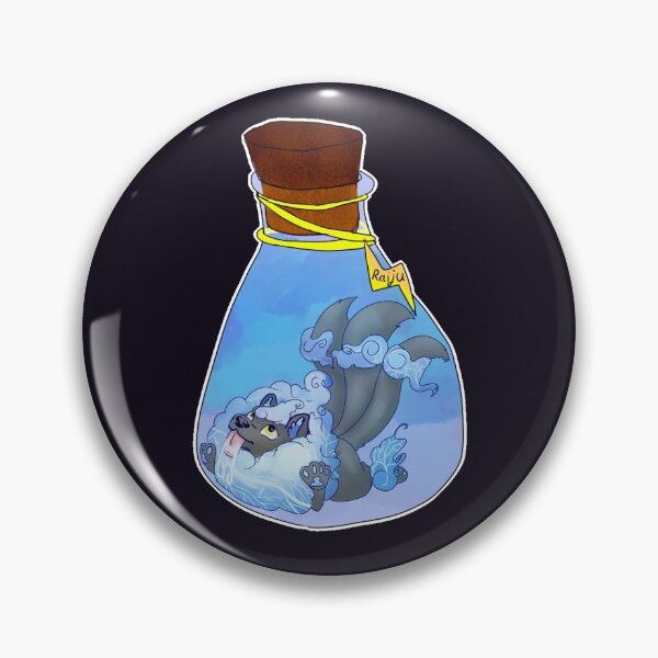 Item preview, raiju in a bottle  designed and sold by shadowwolffox.
