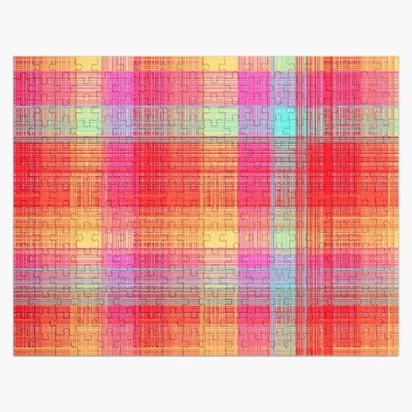 Colorful Plaid Jigsaw Puzzle