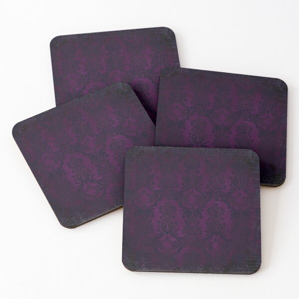 Item preview, Goth Purple Damask Print designed and sold by Mon-Bonbon.
