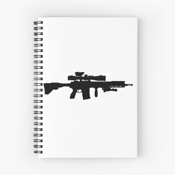 Item preview, Germany German fully automatic machine gun Sniper rifle HK 417, precision rifle with a telescopic sight HK-G28, HKG28, HK, G28, HK417.Silhouette designed and sold by Marcin Adrian.