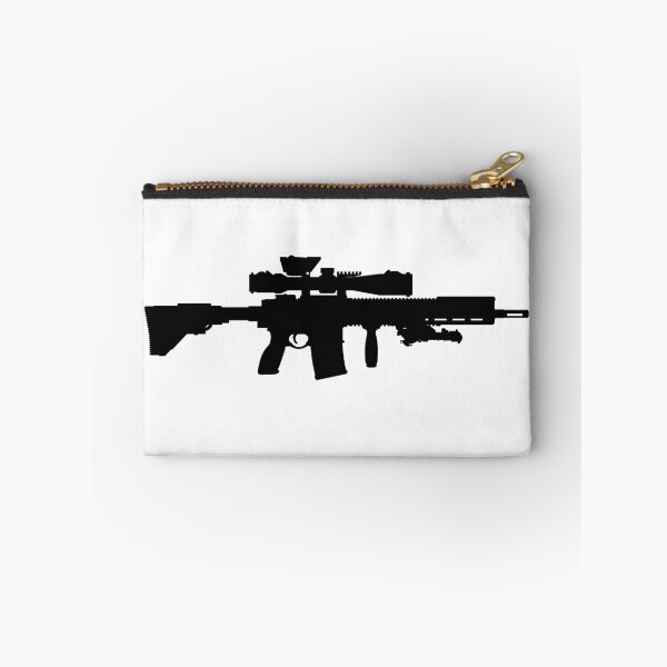 Item preview, Germany German fully automatic machine gun Sniper rifle HK 417, precision rifle with a telescopic sight HK-G28, HKG28, HK, G28, HK417.Silhouette designed and sold by Marcin Adrian.