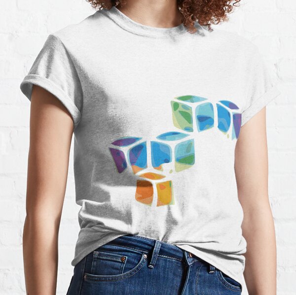 Cloud Computing Building Blocks Logo Design Super Cool Internet of Things Design Classic T-Shirt