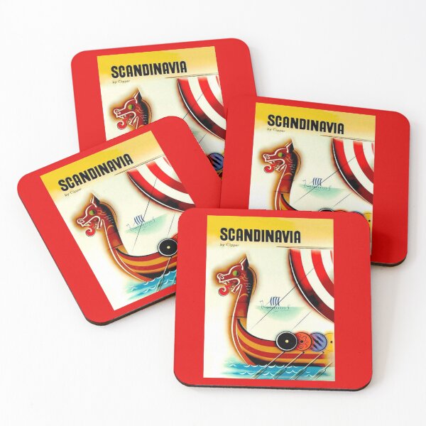 Item preview, SCANDINAVIA WORLD AIRWAYS; Fly to Scandinavia by Clipper Print designed and sold by posterbobs.