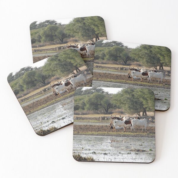 Item preview, Cattle Grazing Pasture Riverbank Woods, Landscape, Africa designed and sold by worldways.