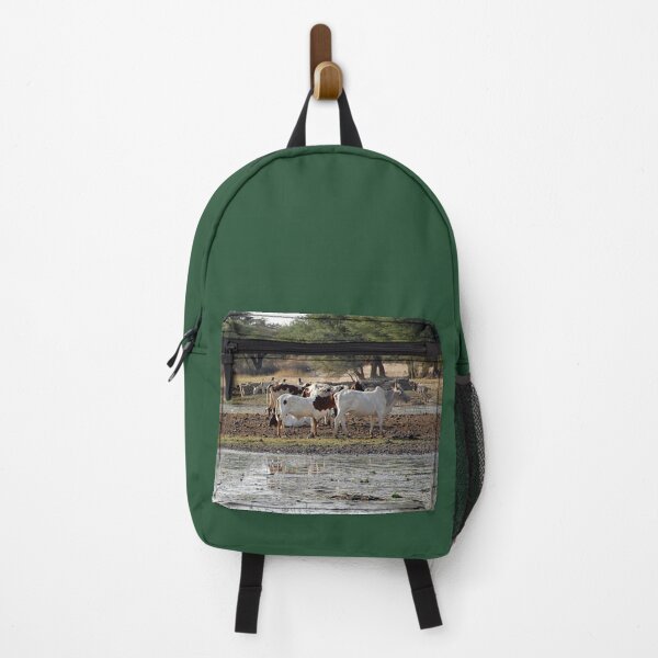 Item preview, Cattle Grazing Pasture Riverbank Woods, Landscape, Africa designed and sold by worldways.