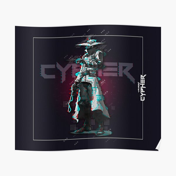 Valorant - Cypher - Glitch Póster