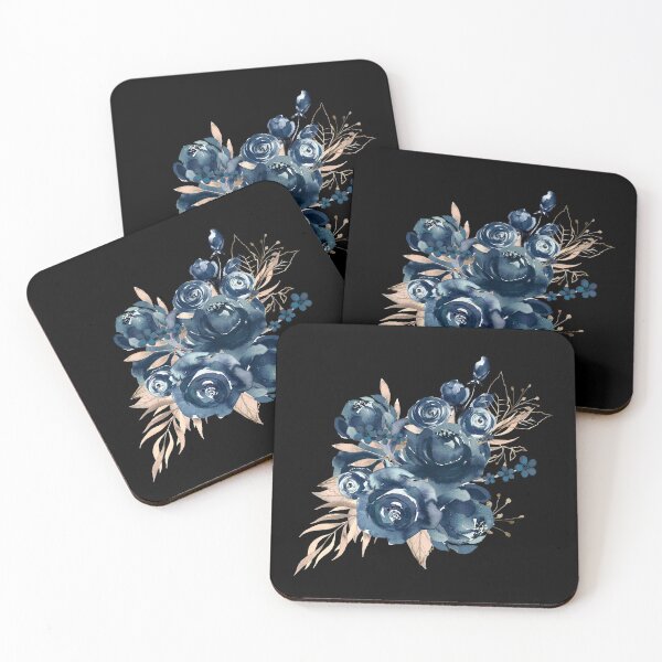 Item preview, Blue Watercolor Rose, Floral designed and sold by PinkLotusArt.