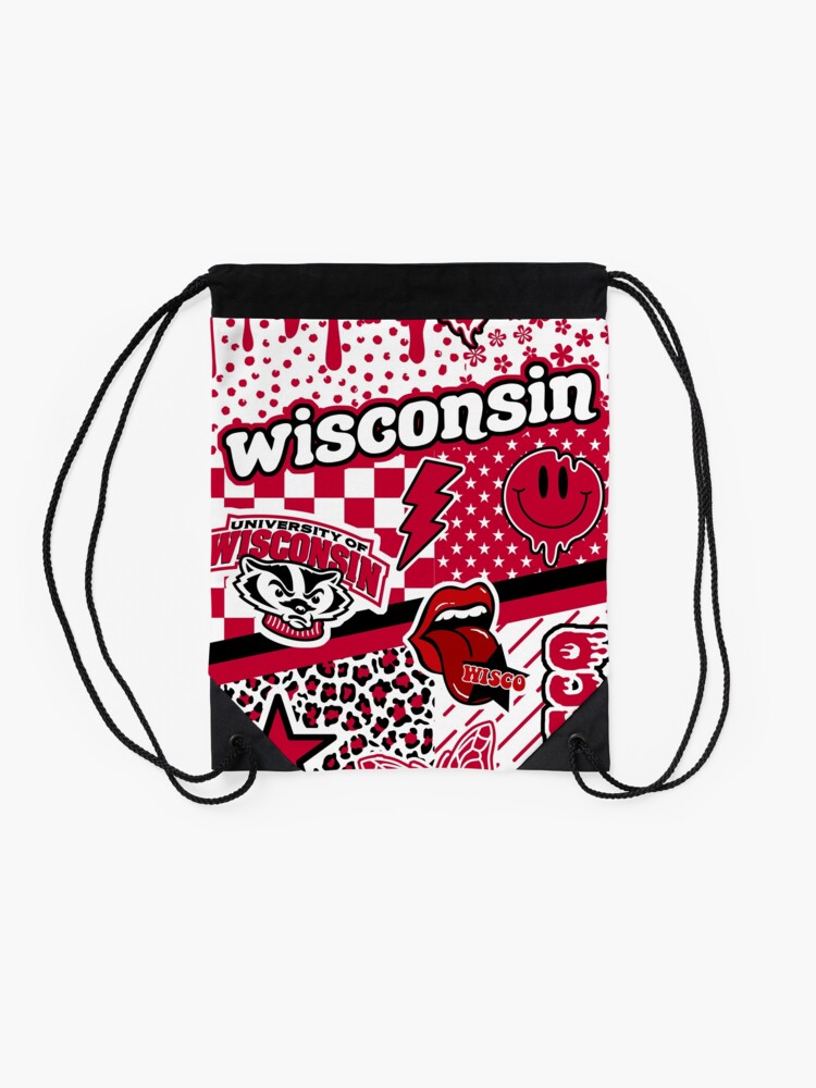 "Wisconsin" Drawstring Bag for Sale by Leilasayan Redbubble