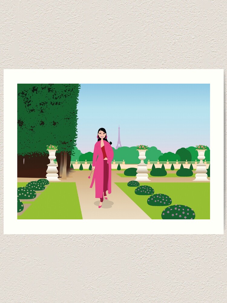 Impression artistique ''Paris : jardin du Luxembourg' : autre vue