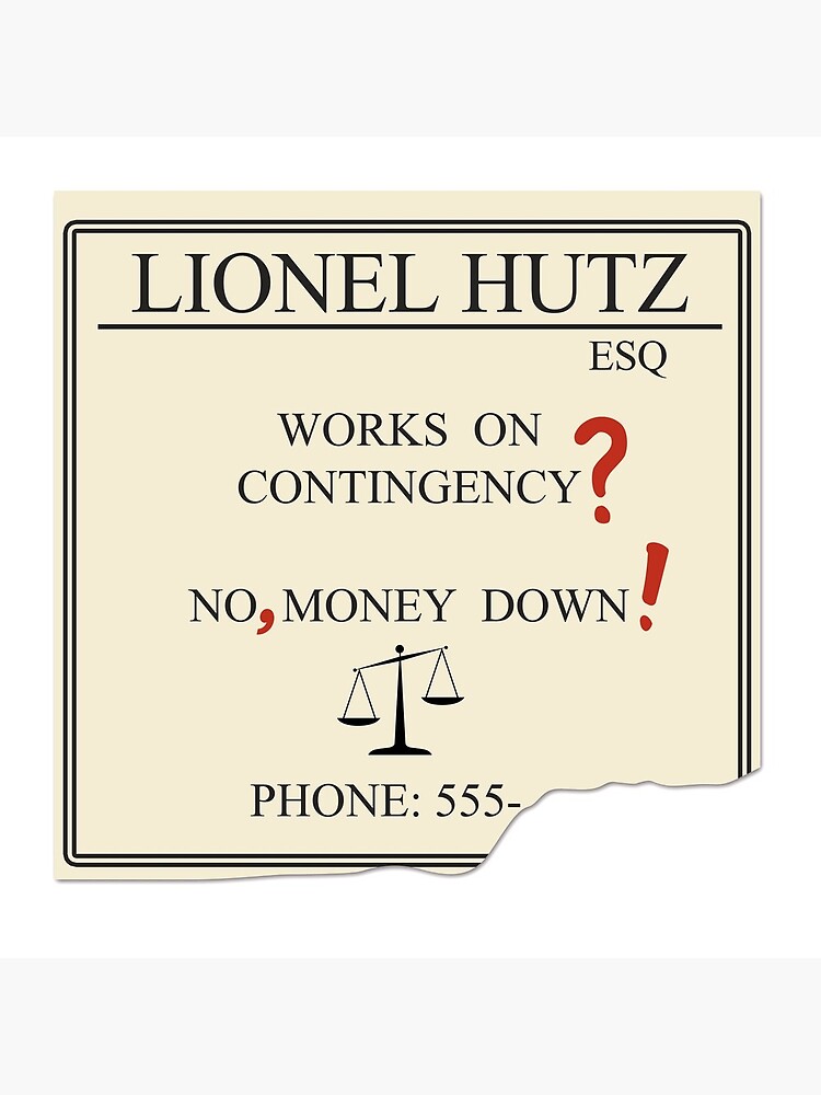 Lionel Hutz - No, money down! by landobry