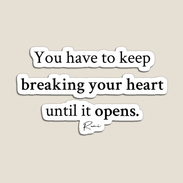 Rumi Heart Magnet