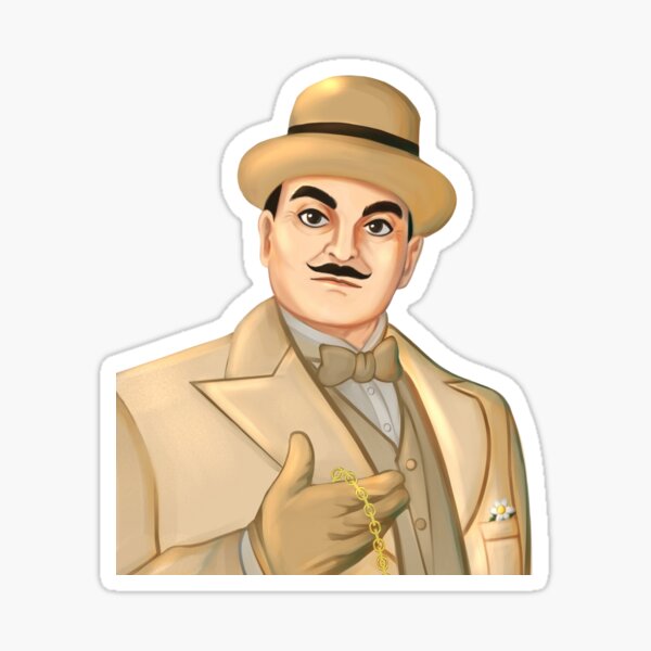 Inspector Hercule Poirot Sticker