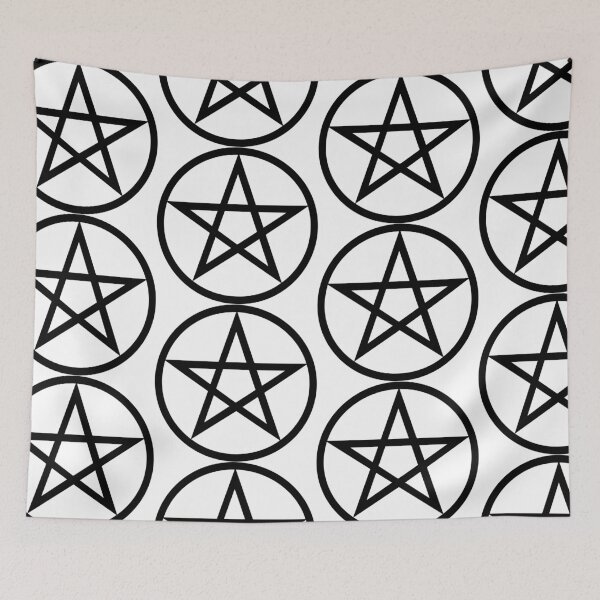 Item preview, Large Pentacle on White designed and sold by Kal Frenzel.