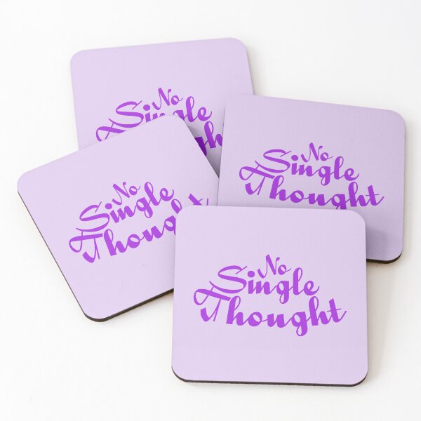 Item preview, no single thought violet purple designed and sold by WilliamsGFX.