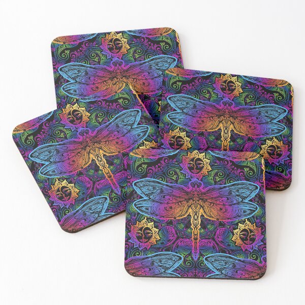 Item preview, Sacred Esoteric Dragonfly with Mandala designed and sold by Uncommon Cents.
