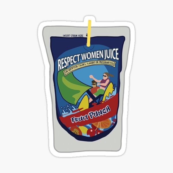 Respect Women Juice Sticker
