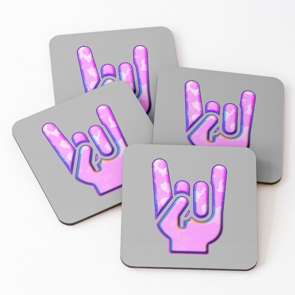 Item preview, Rock Hand Gesture Rock ‘N’ Roll Salute Party Pink designed and sold by IBMClothing.
