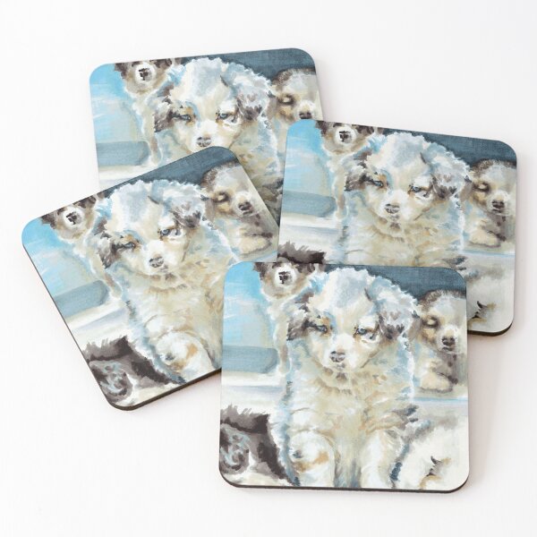 Item preview, Australian Shepherd Fluffy Dog Design designed and sold by Miriam Steinau.
