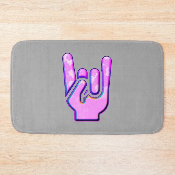 Item preview, Rock Hand Gesture Rock ‘N’ Roll Salute Party Pink designed and sold by IBMClothing.
