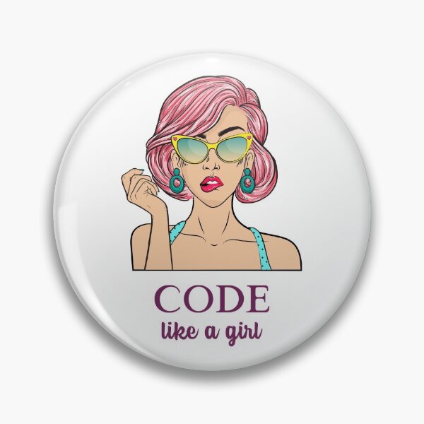 Item preview, Code like a girl! designed and sold by ZayedDesigns.
