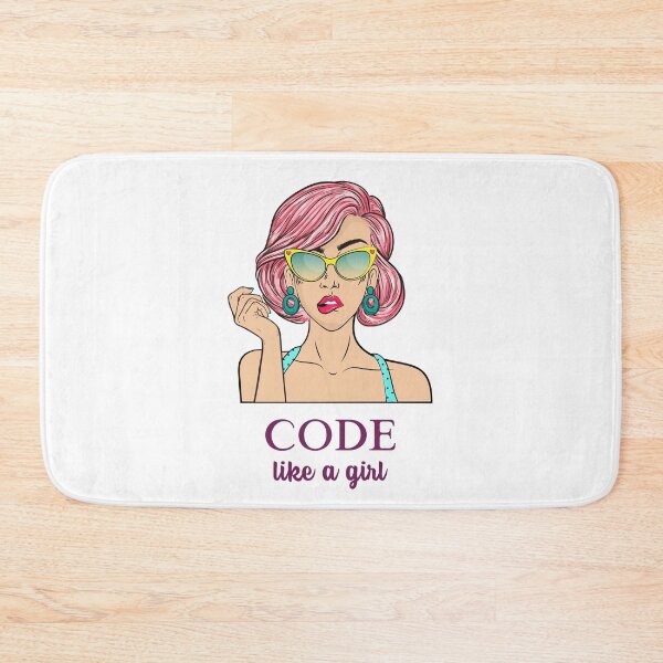 Item preview, Code like a girl! designed and sold by ZayedDesigns.