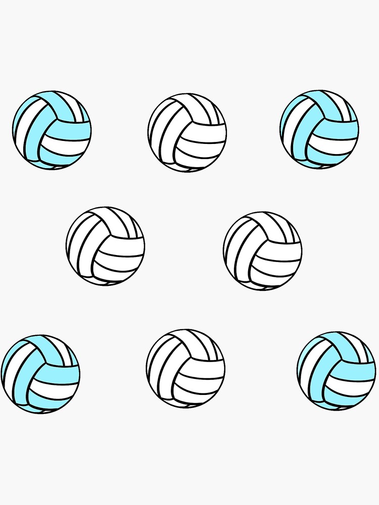quot Small Volleyball Sticker Pack quot Sticker for Sale by nina r Redbubble