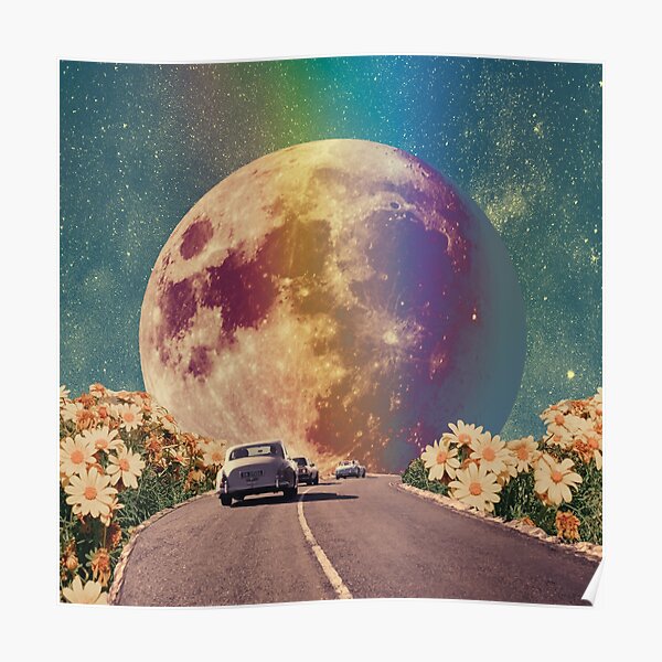 Autumn on the road Poster