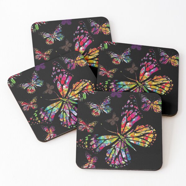 Item preview, Colorful Butterflies on Black designed and sold by Uncommon Cents.