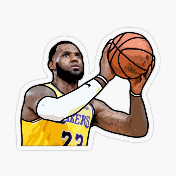 Js 24# Nba Lakers No.23 James Wallpaper Decorative Stickers Self