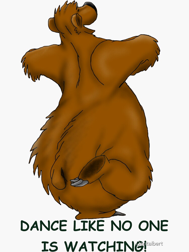 "Dancing Bear" Sticker by Dantalbert Redbubble