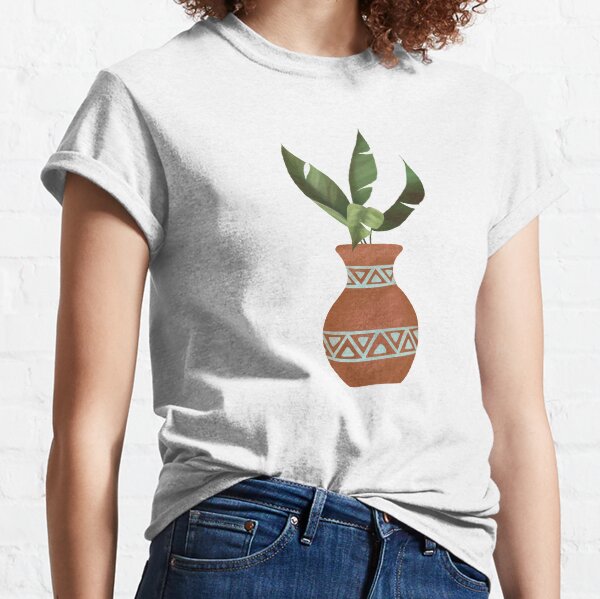 Banana Leave in Terracotta Pot Classic T-Shirt