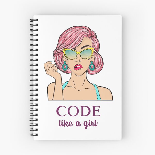 Item preview, Code like a girl! designed and sold by ZayedDesigns.