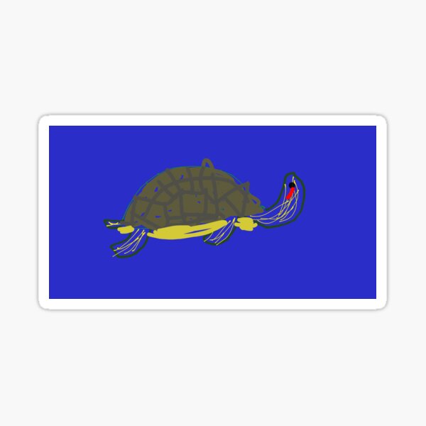 Jaya The Red Eared Slider Sticker