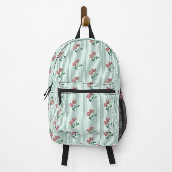 Item preview, Dusty Roses & Mint Stripes designed and sold by Cornelia Di Gioia.
