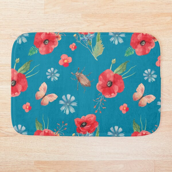 Item preview, Poppy and Insects Pattern designed and sold by SamuraiKate.