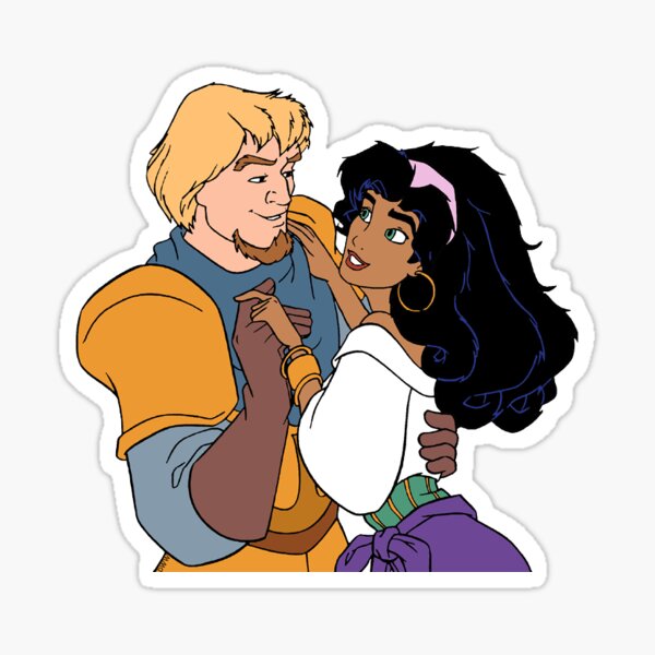 Item preview, Esmeralda and Pheobus designed and sold by KidaThatch.