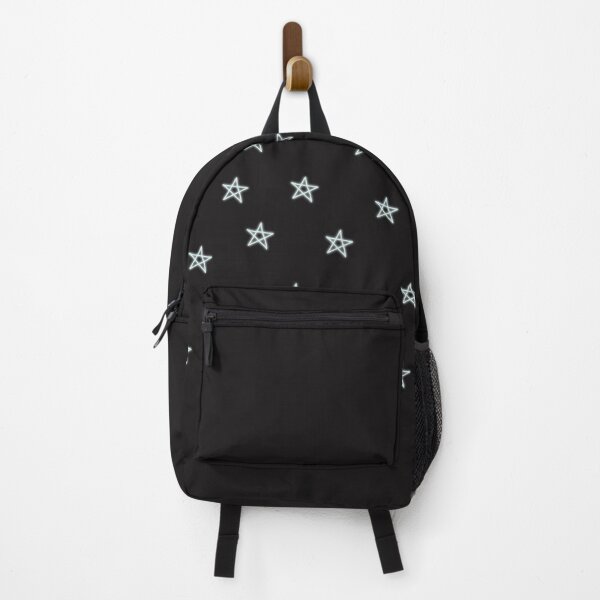 Neon Blue Stars Backpack
