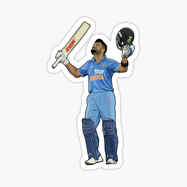 Virat Kohli Cricketer Sticker