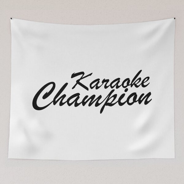 Item preview, karaoke champion black designed and sold by WilliamsGFX.
