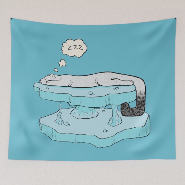 Item preview, Sleepy stoat designed and sold by MercyOfWiga.