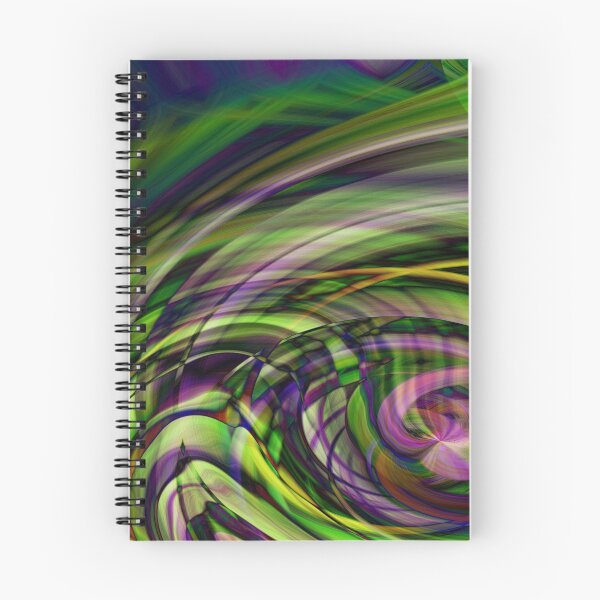 Item preview, Mystical: Abstract Fractal Flower/Vortex Pattern in Purple, Pink and Green designed and sold by Josie Elias.