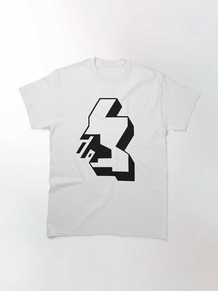 Thumbnail 3 of 7, Classic T-Shirt, Strathclyde (Black & White Print) designed and sold by TheRandomFactor.