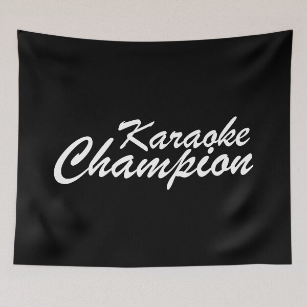 Item preview, karaoke champion white designed and sold by WilliamsGFX.