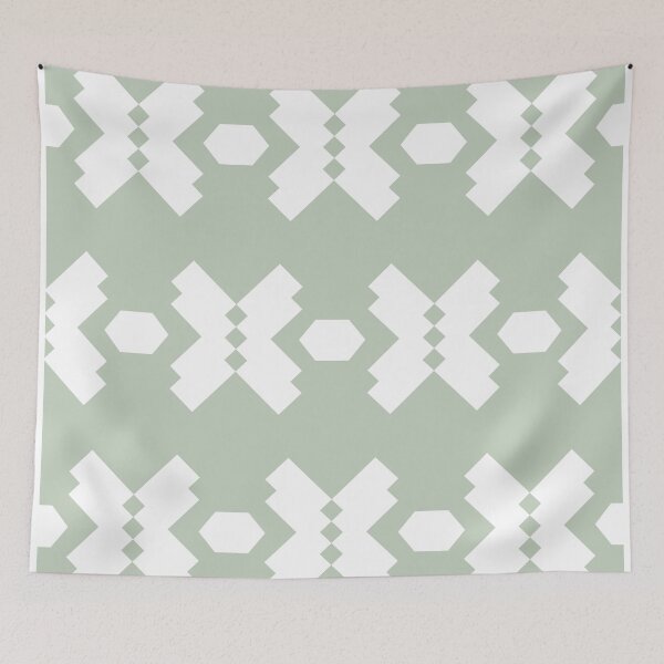 Item preview, X Marks the Spot - Sage White designed and sold by anitalizstudio.