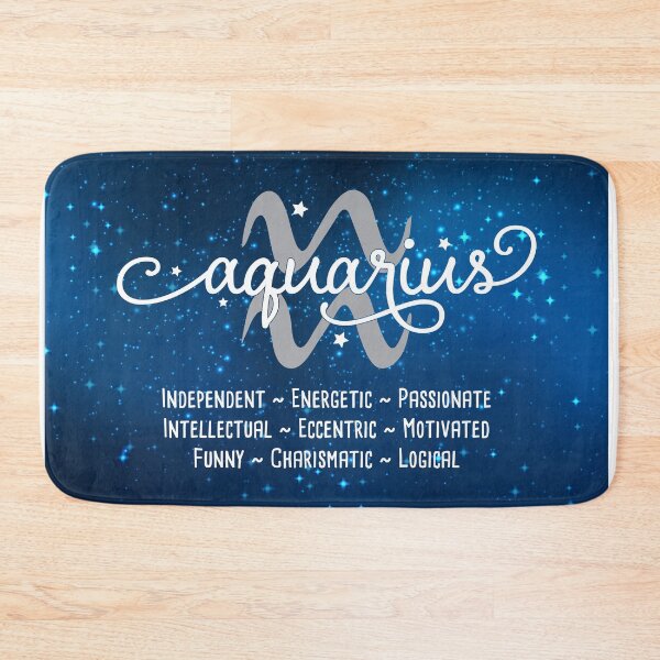 Item preview, Aquarius bath mat designed and sold by T-Jays Lounge.